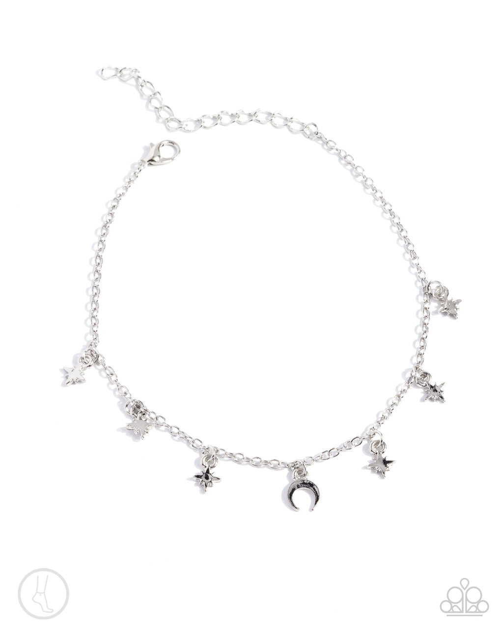 Stargazing Night (silver anklet)