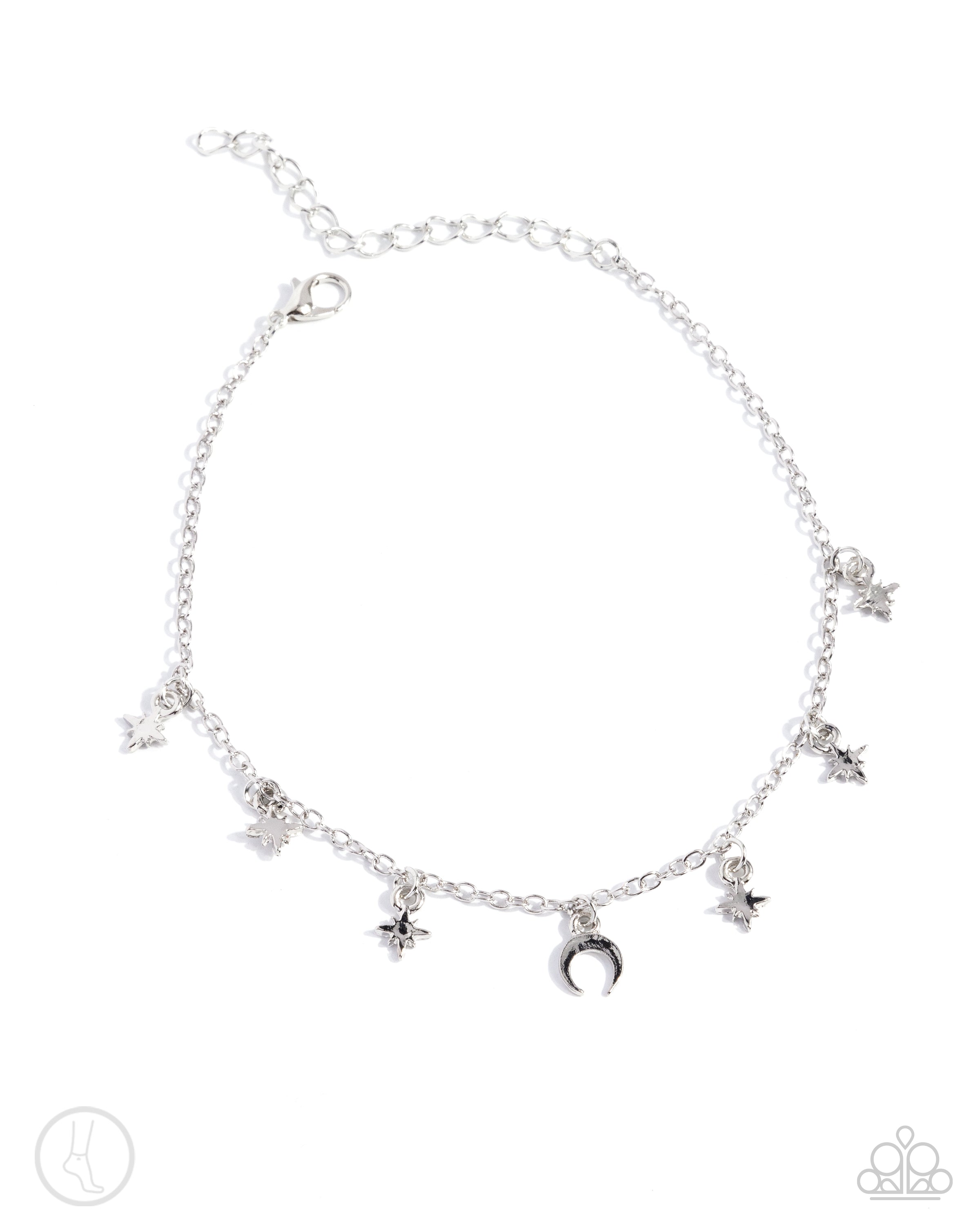 Stargazing Night (silver anklet)