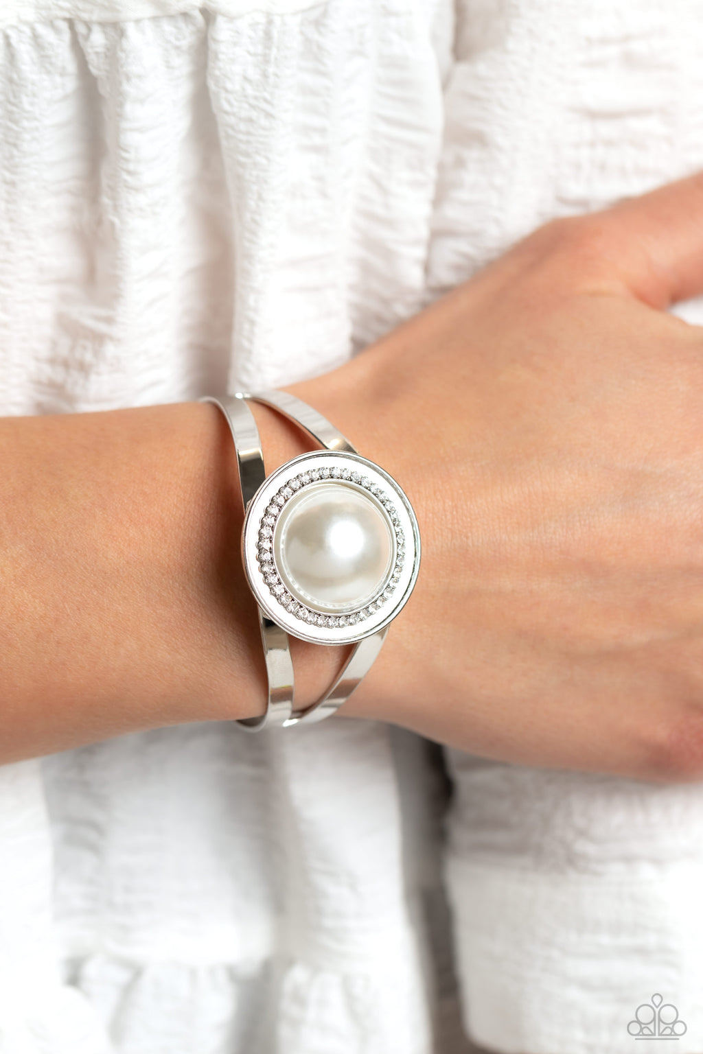 Put On The GLITZ (White bracelet)