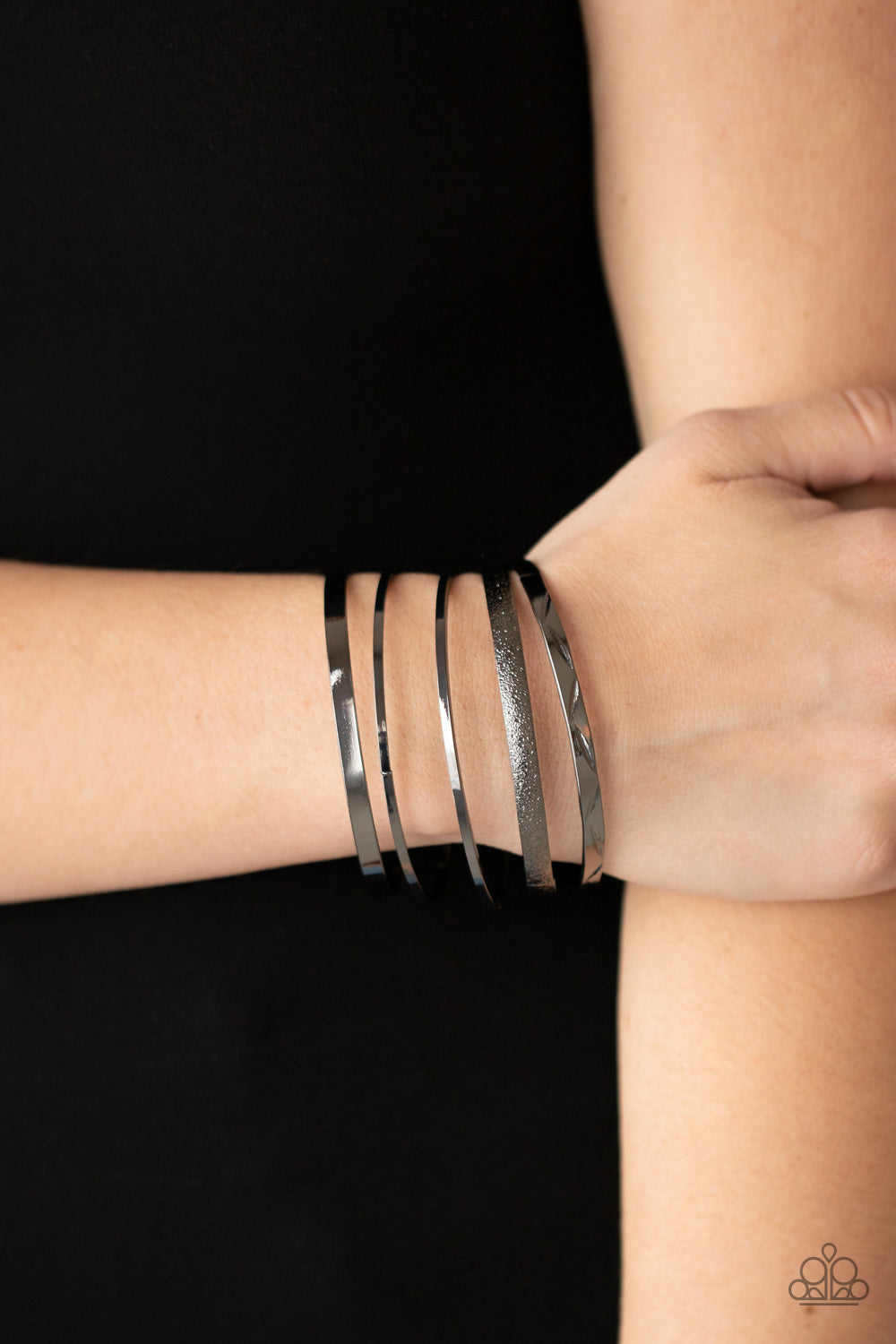 Stackable Style (black bracelets)