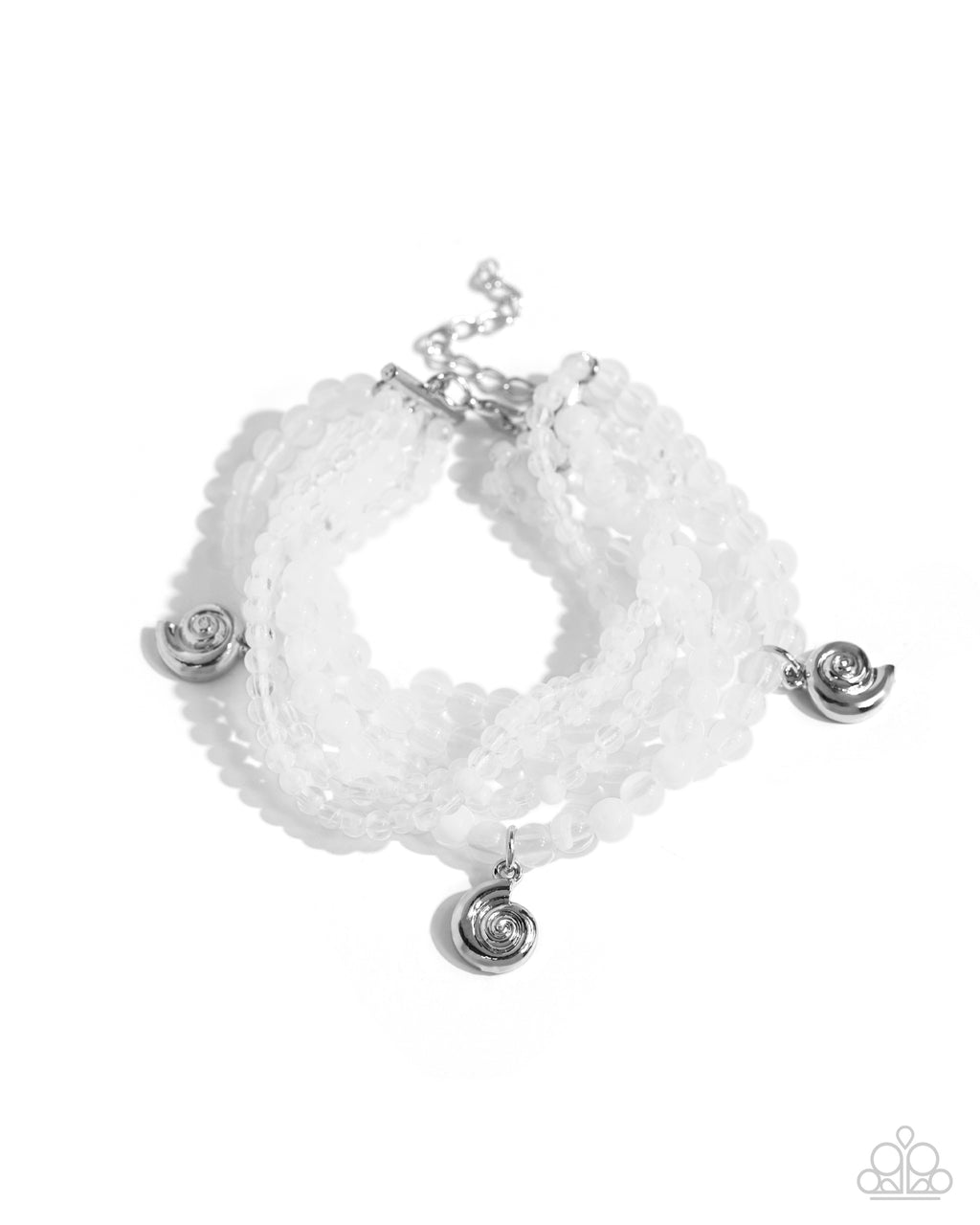 Swirling Shopaholic (white bracelet)