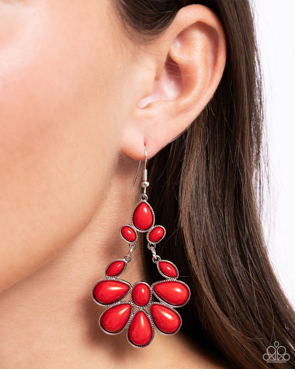 Colorfully Canopy (red earrings)