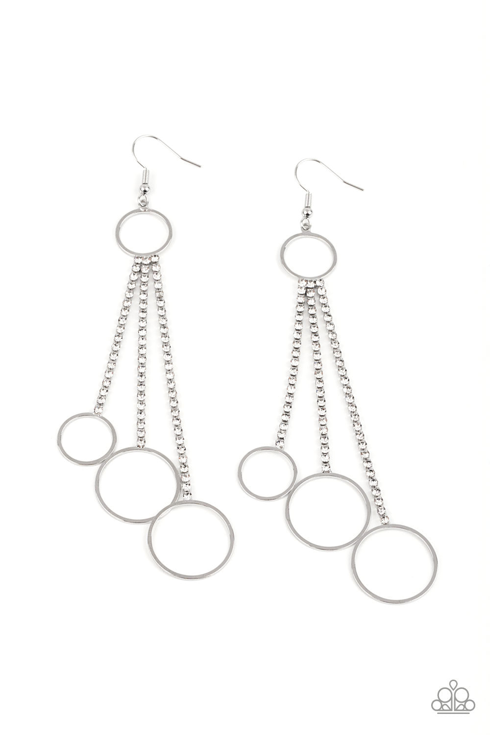 Demurely Dazzling (White earrings)
