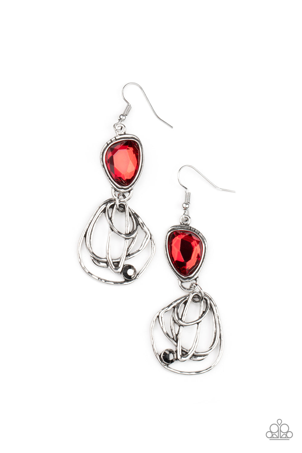 Galactic Drama (Red earrings)