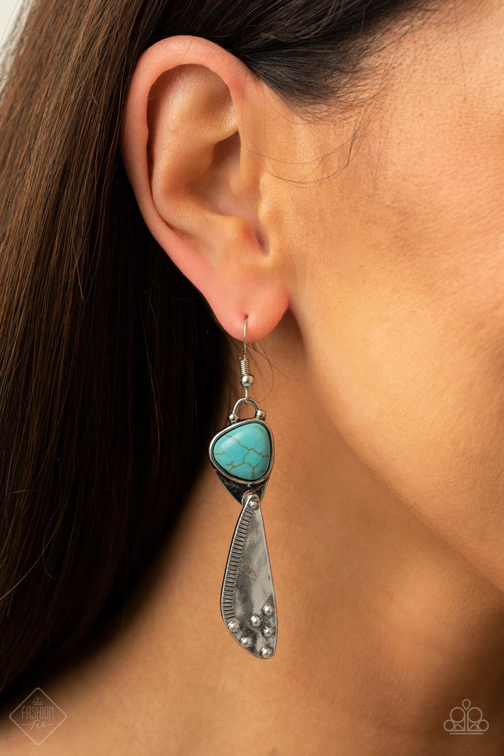 Going-Green Goddess (blue earrings)