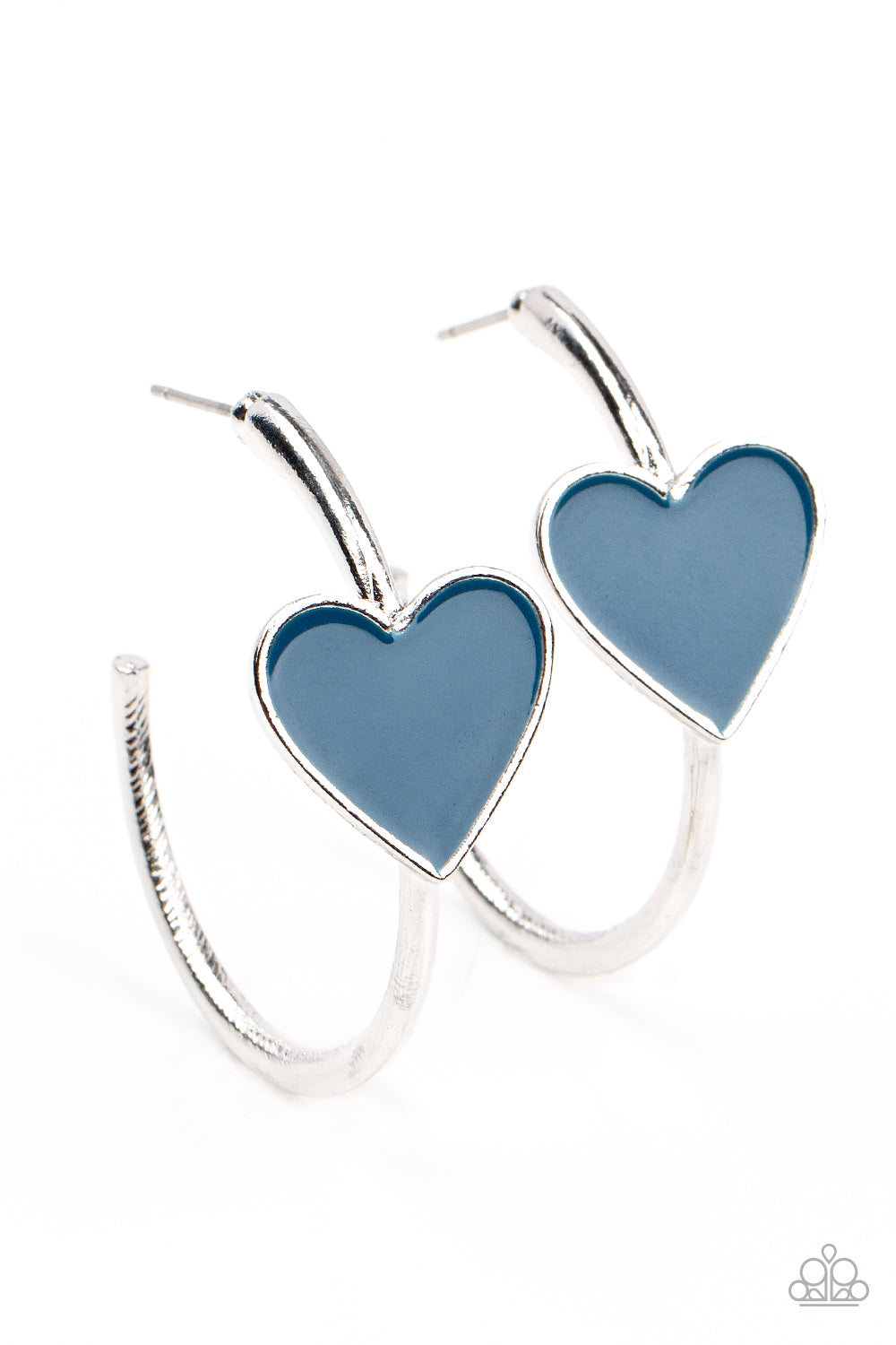 Kiss Up (blue earrings)