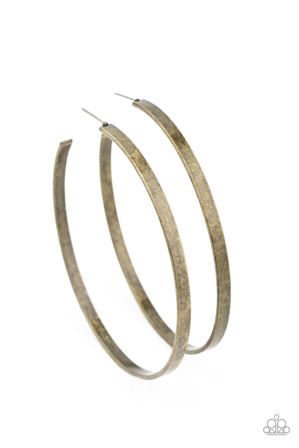 Lean Into The Curves (brass earrings)