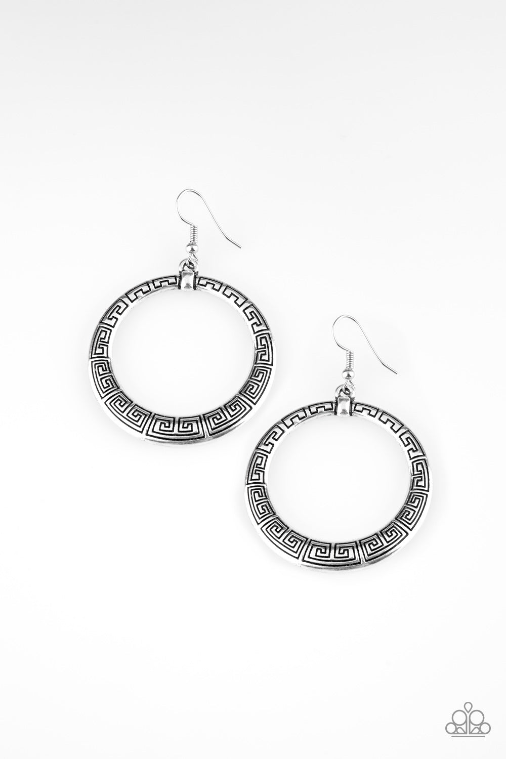 Mayan Mantra (Silver earrings)