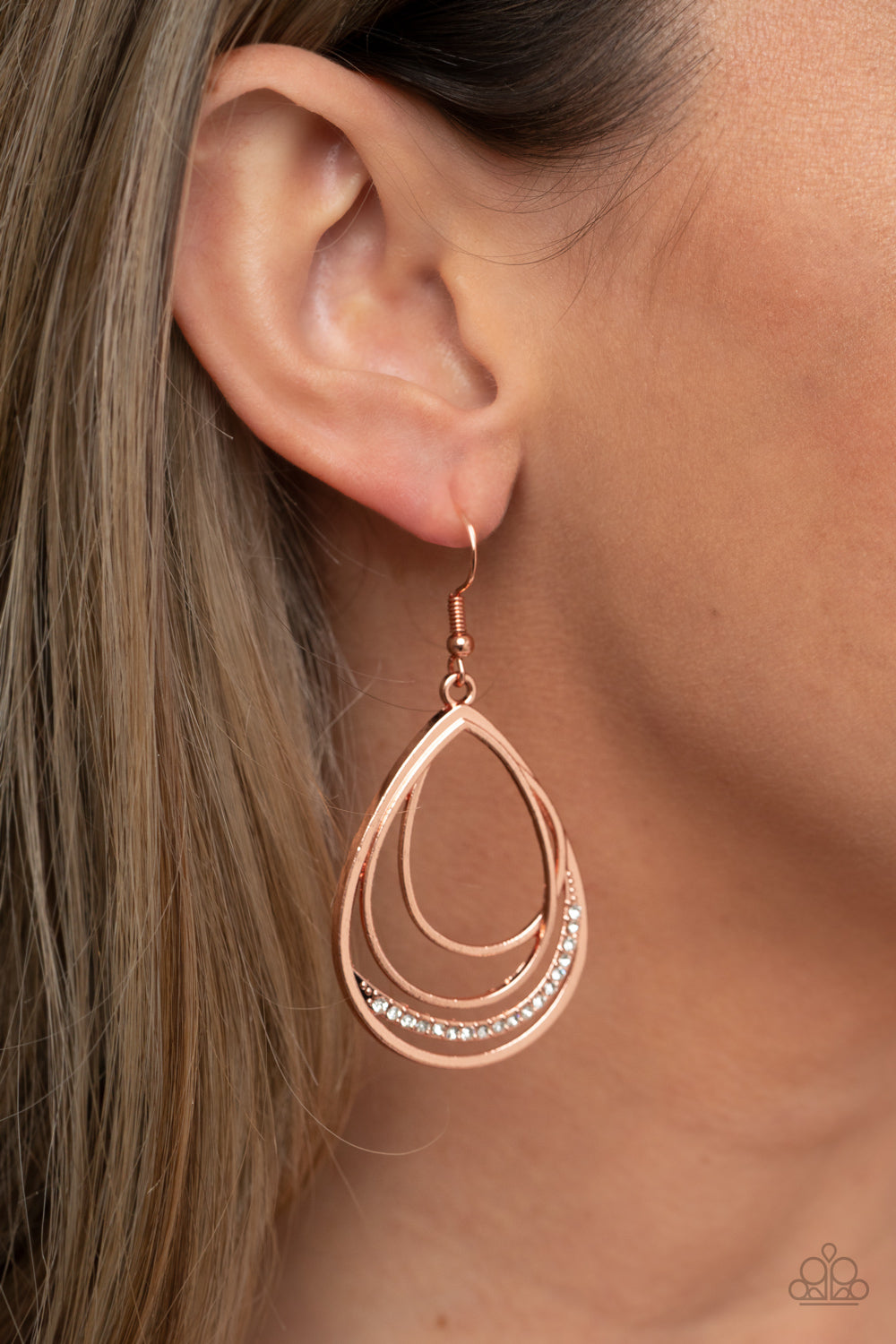 Outrageously Opulent (Copper earrings)