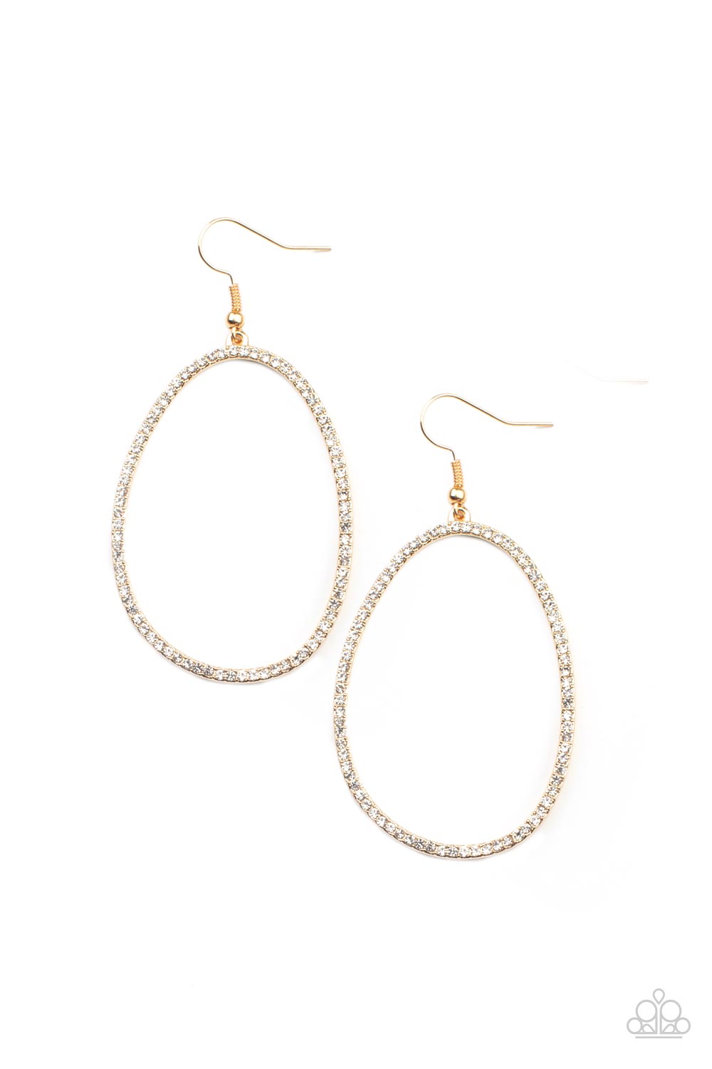 OVAL-ruled! (Gold earrings)