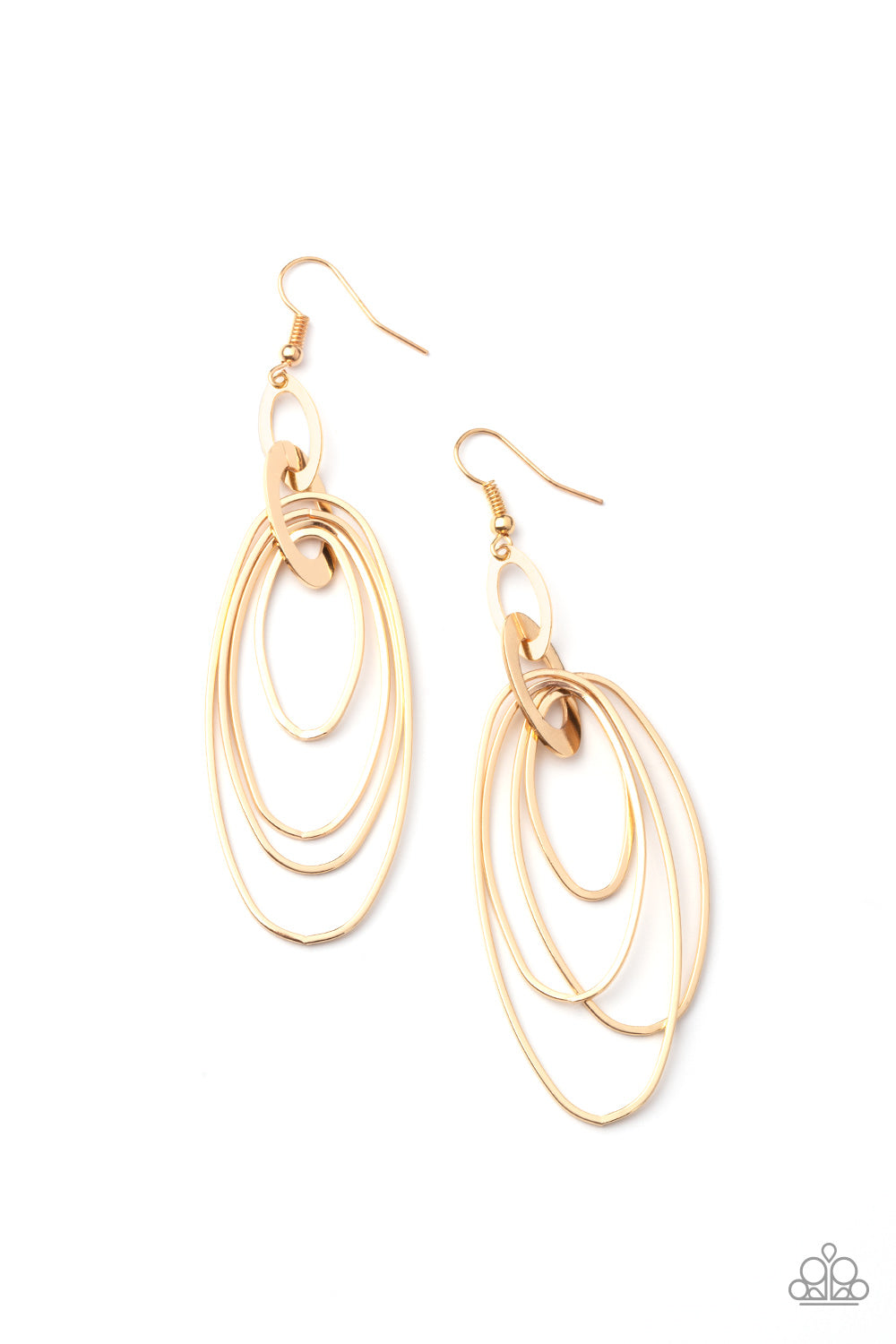 OVAL The Moon (Gold earrings)
