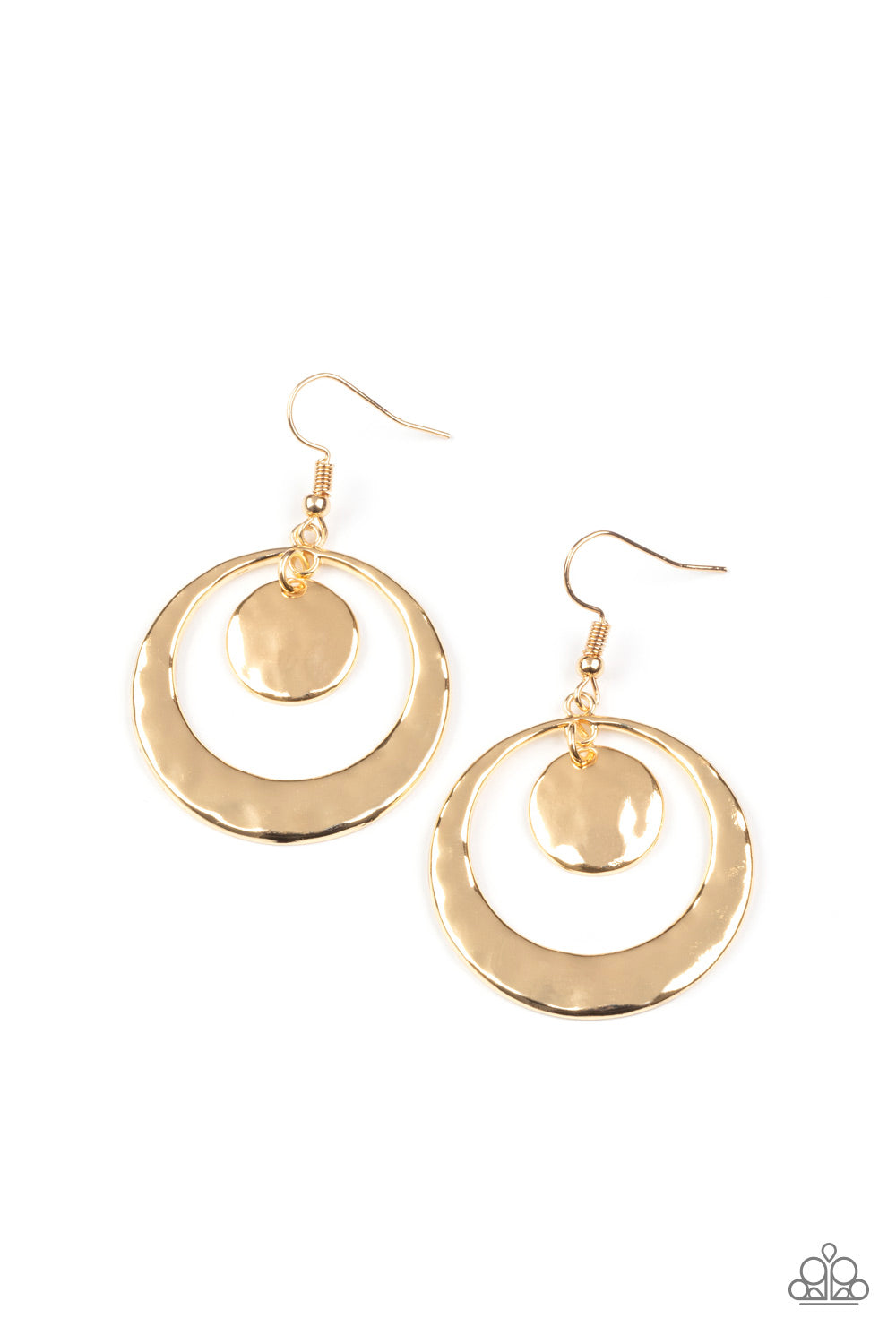 Rounded Radiance (Gold earrings)