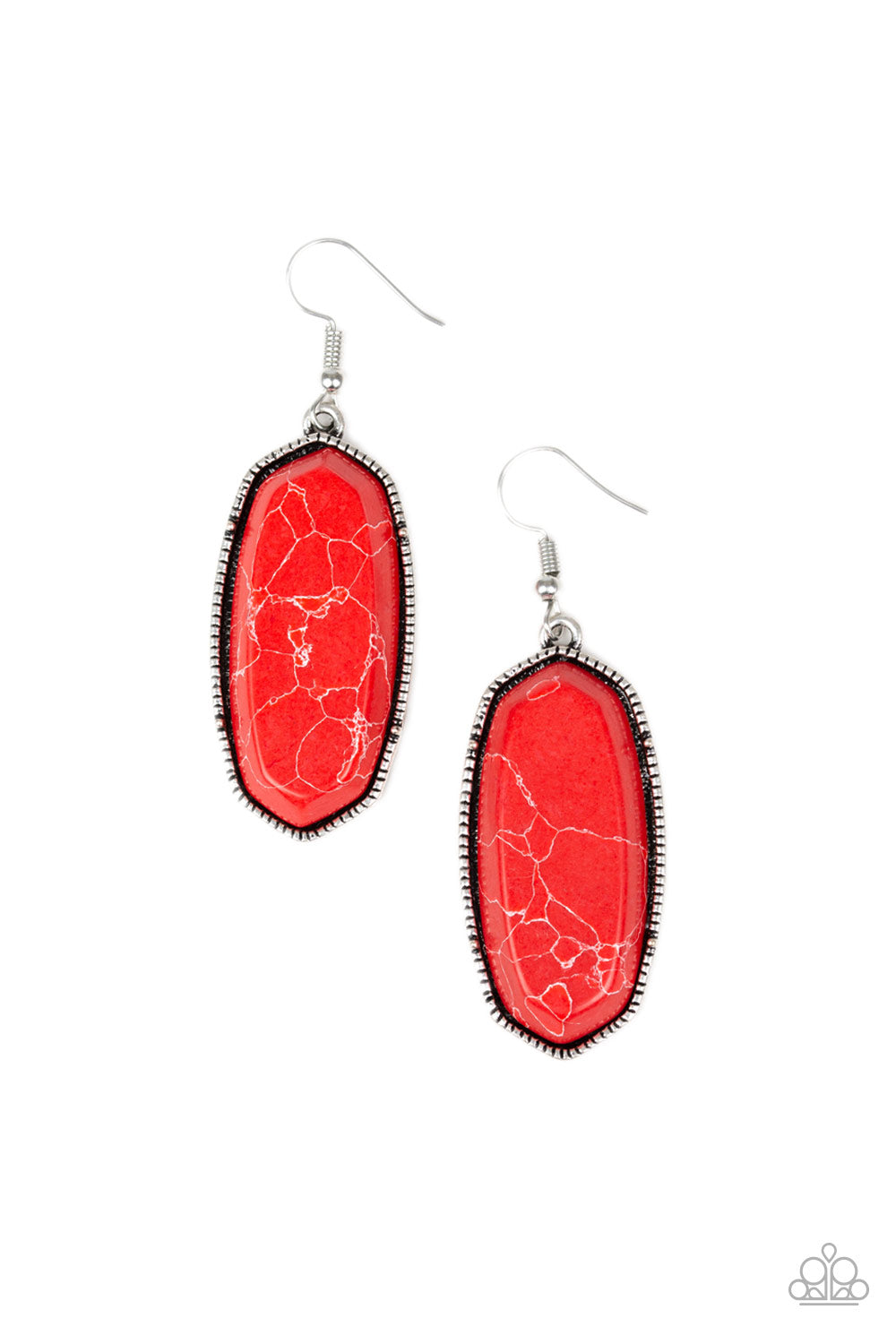 Stone Quest (Red earrings)