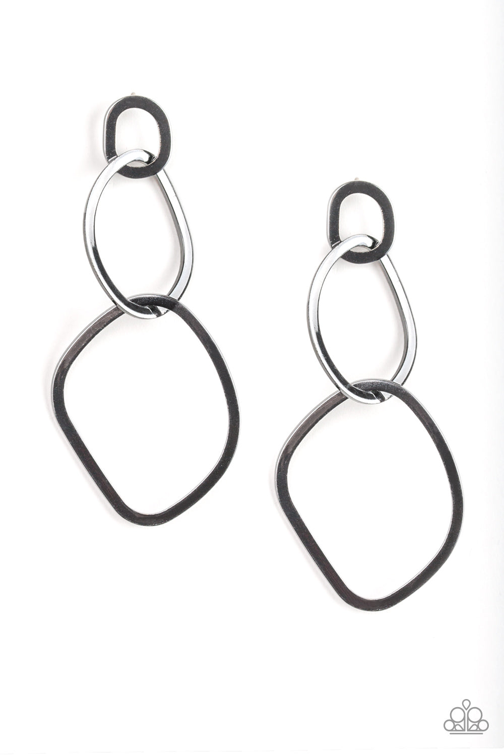 Twisted Trio (black earrings)