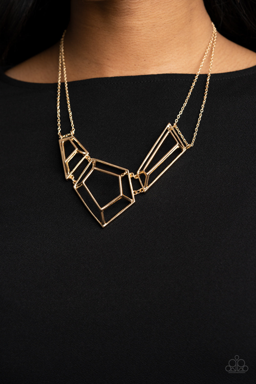 3-D Drama (Gold necklace)