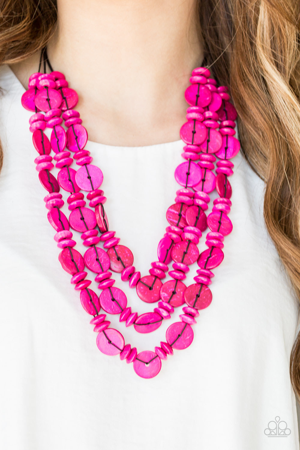 Barbados Bopper (Pink necklace)