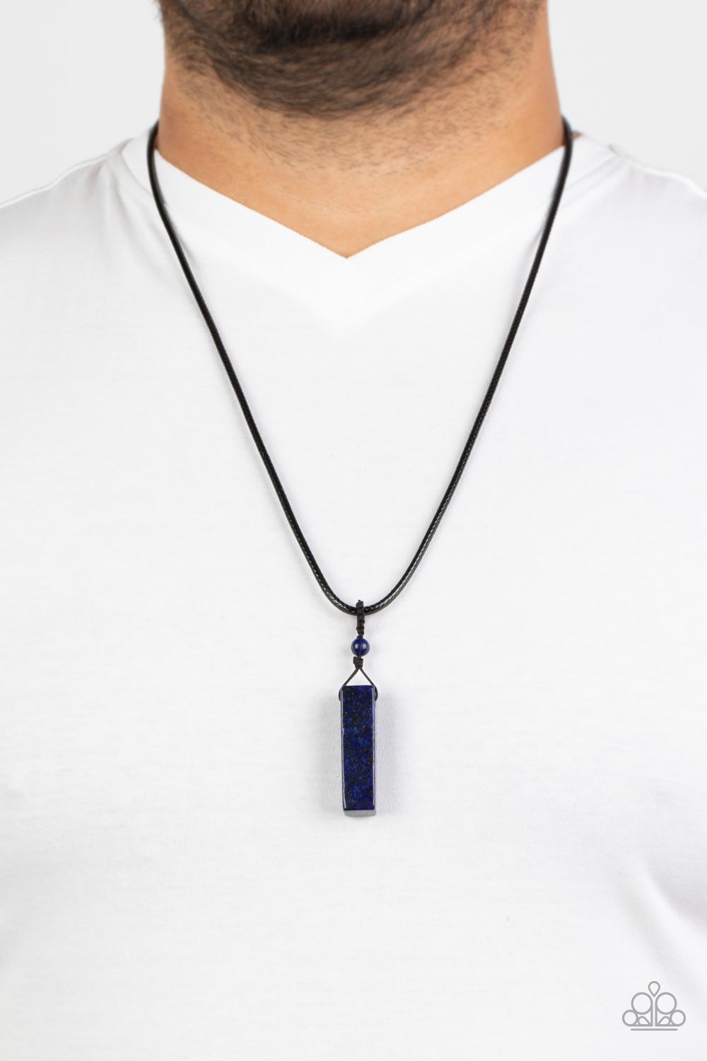 Comes Back ZEN-fold (Men's blue necklace)