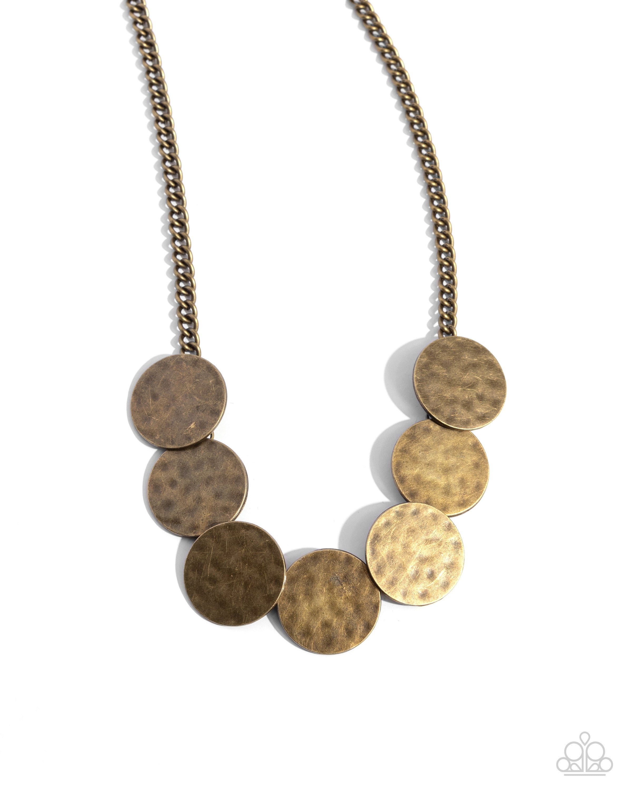 Flip a Coin (brass necklace)