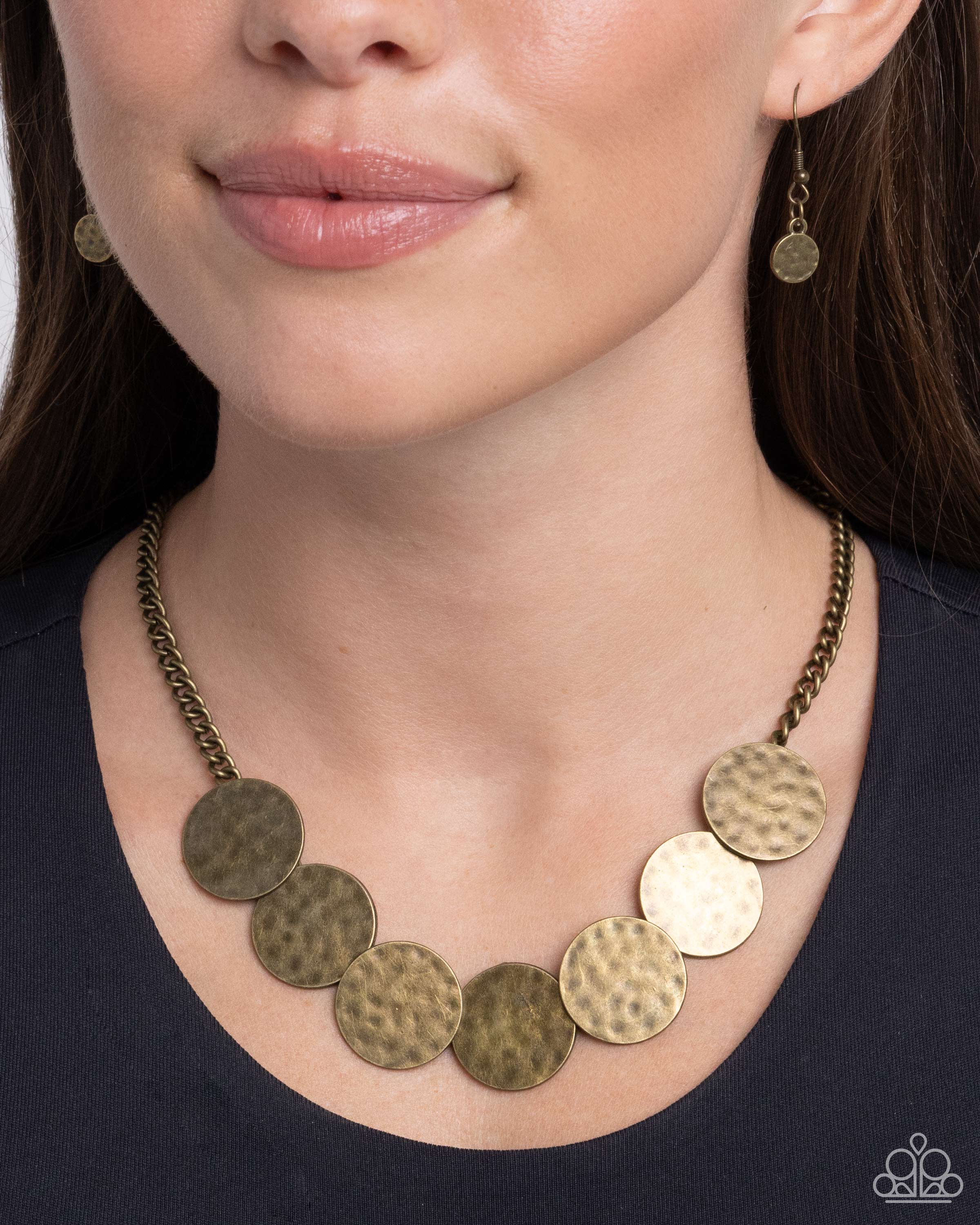 Flip a Coin (brass necklace)