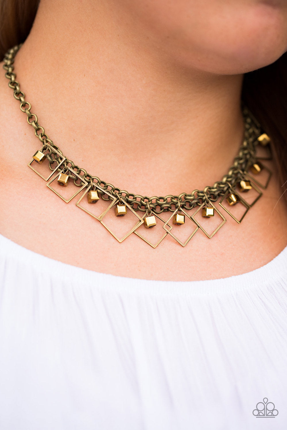 GEO Down In History (brass necklace)
