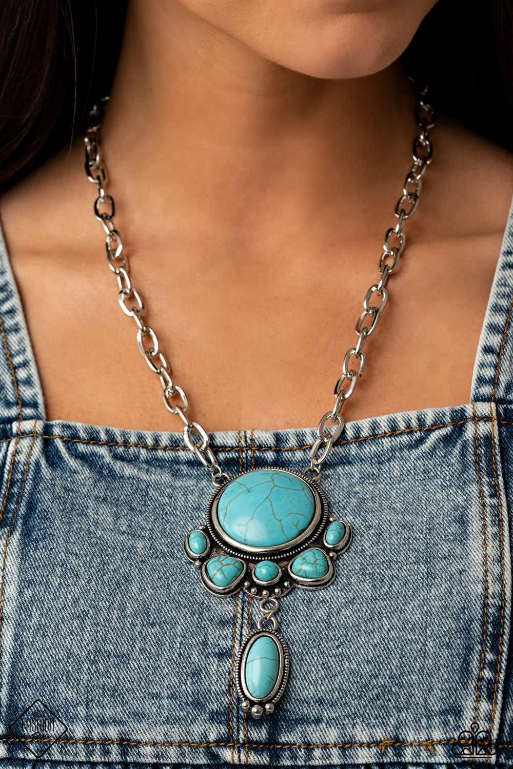 Geographically Gorgeous (blue necklace)