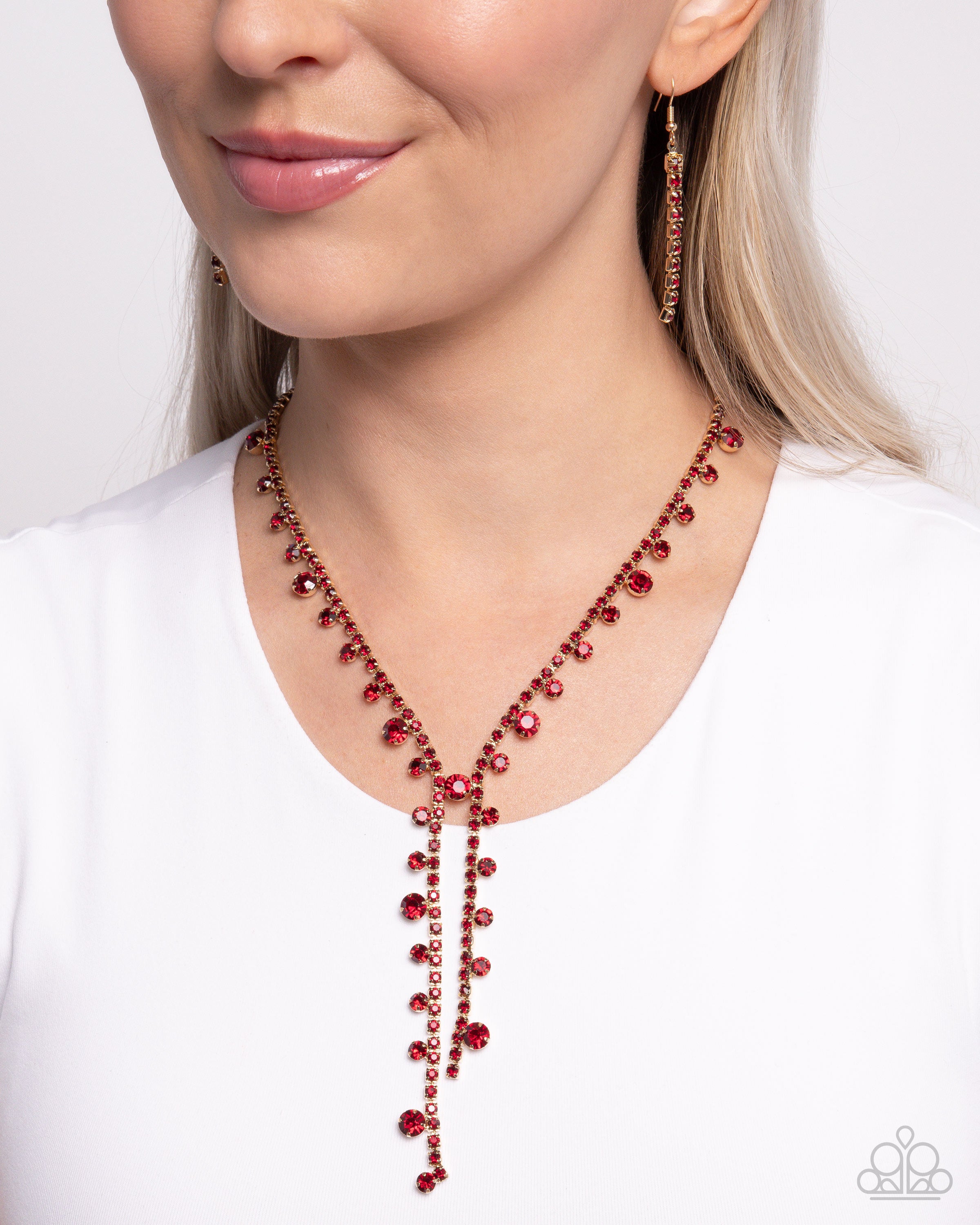 Glittery Getaway (red necklace)