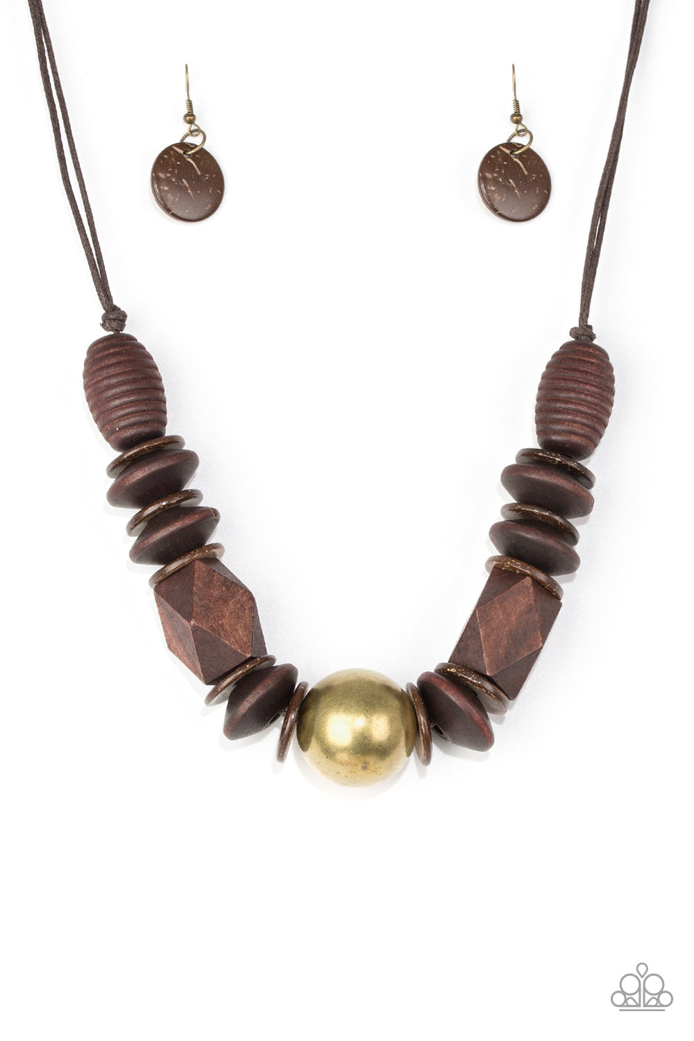 Grand Turks Getaway (brass necklace)