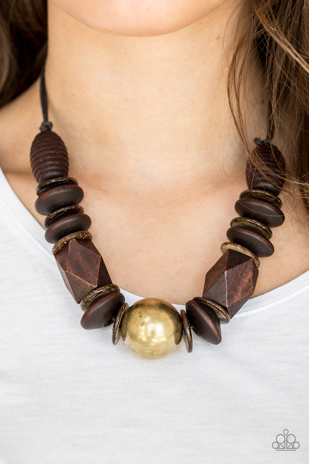 Grand Turks Getaway (brass necklace)
