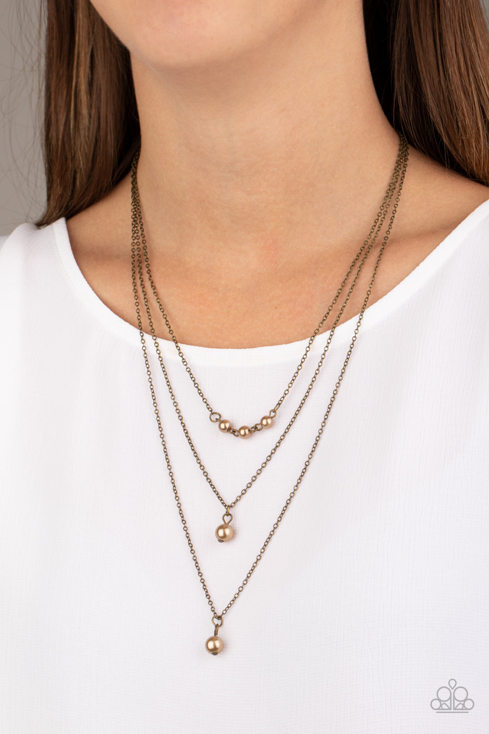 High Heels and Hustle (brass necklace)