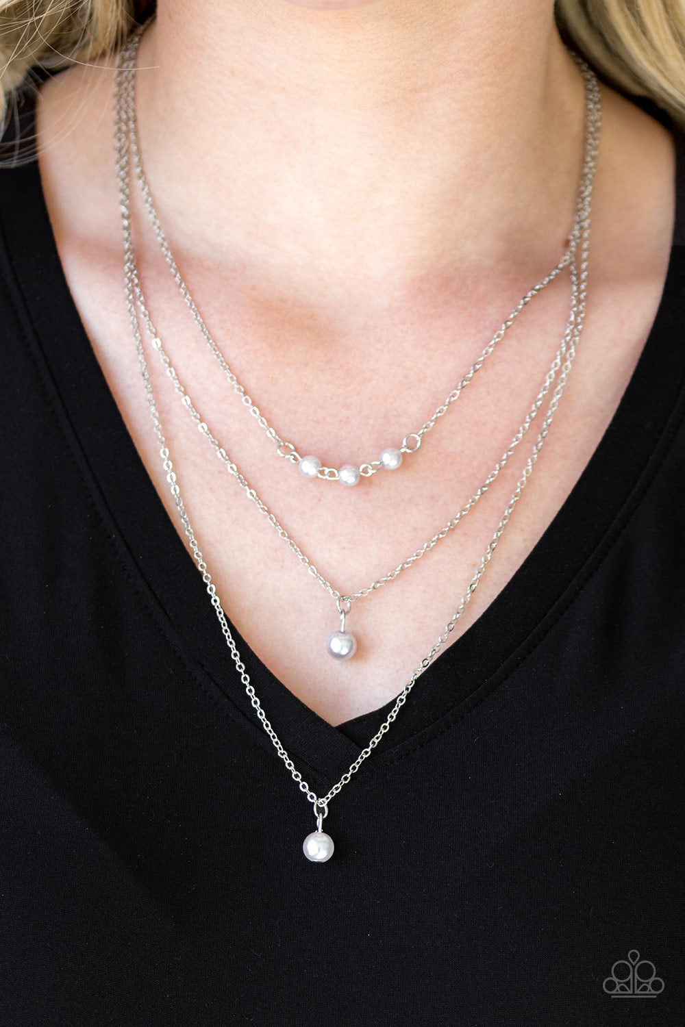 High Heels and Hustle (Silver necklace)