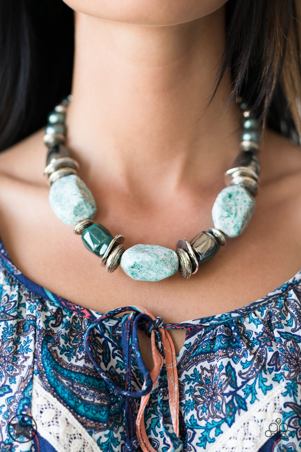 In Good Glazes (blue necklace)