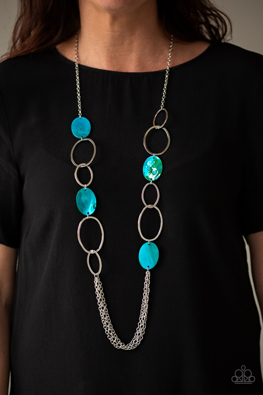 Kaleidoscope Coasts (blue necklace)