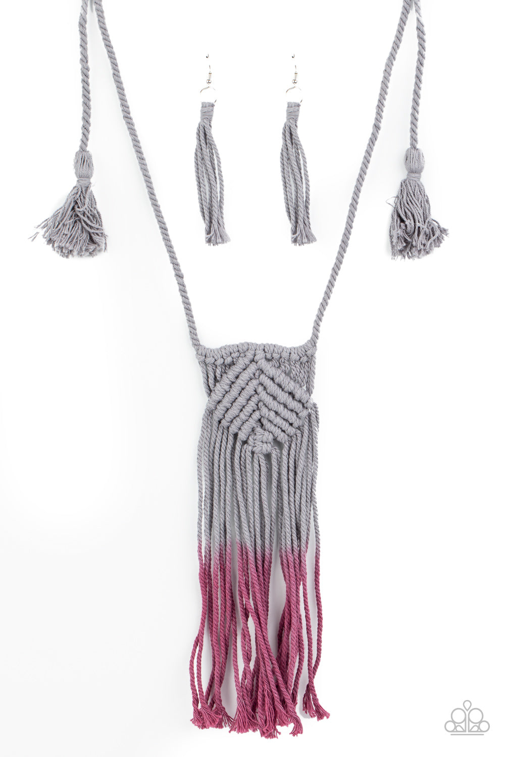 Look At MACRAME Now (Purple necklace)
