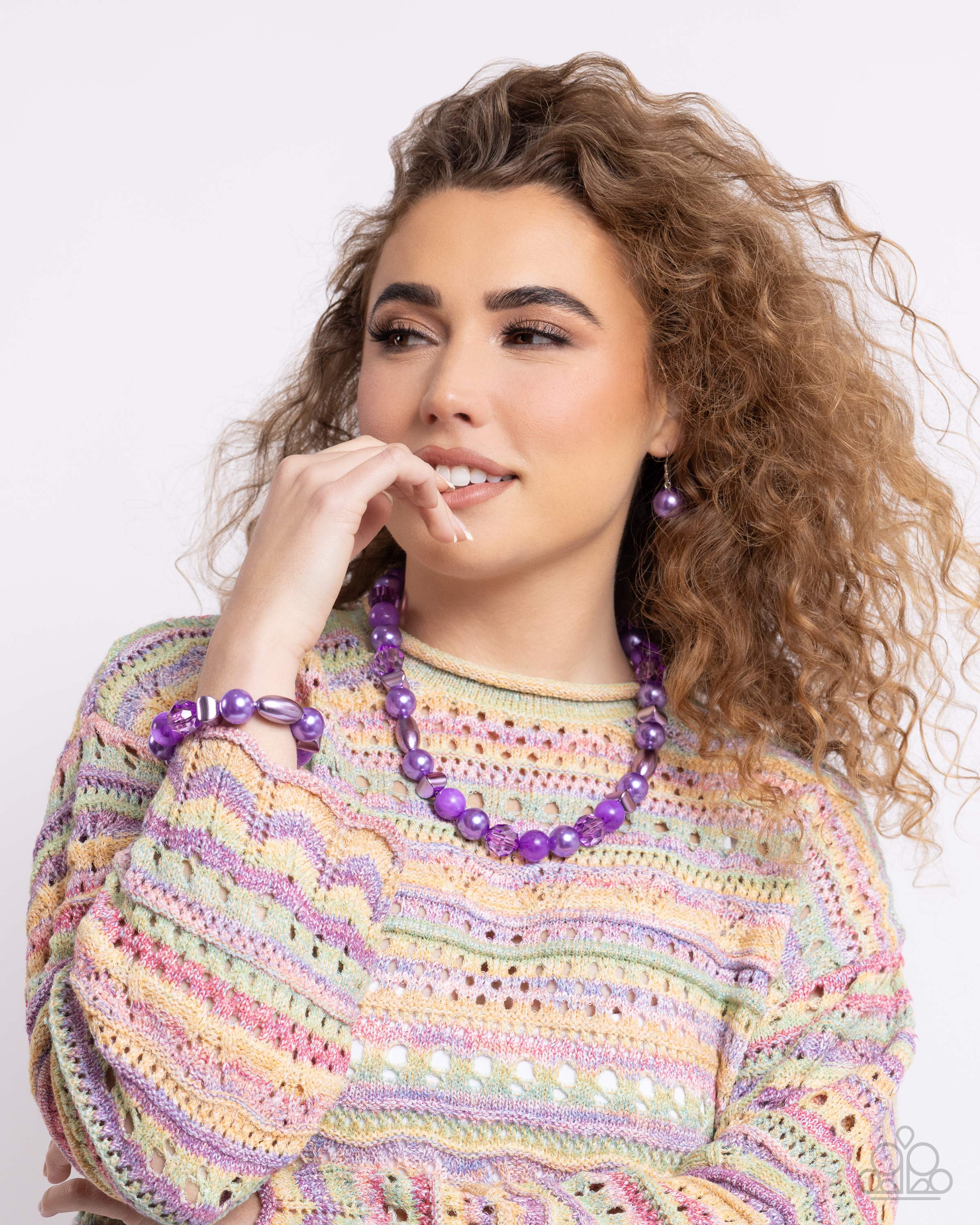 Plentiful Pearls (purple necklace)
