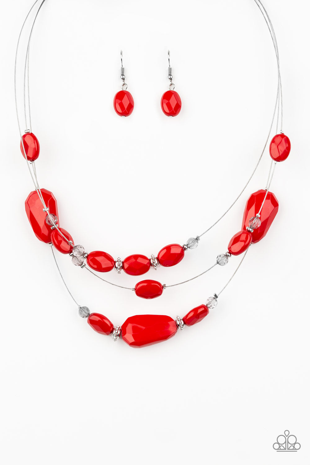 Radiant Reflections (Red necklace)