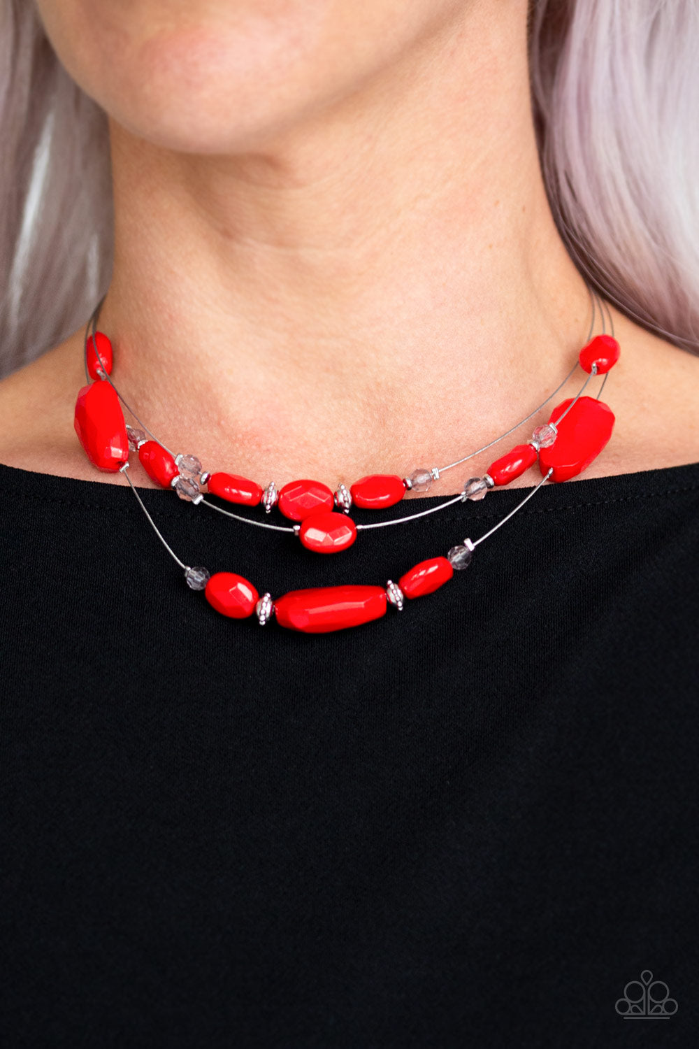 Radiant Reflections (Red necklace)