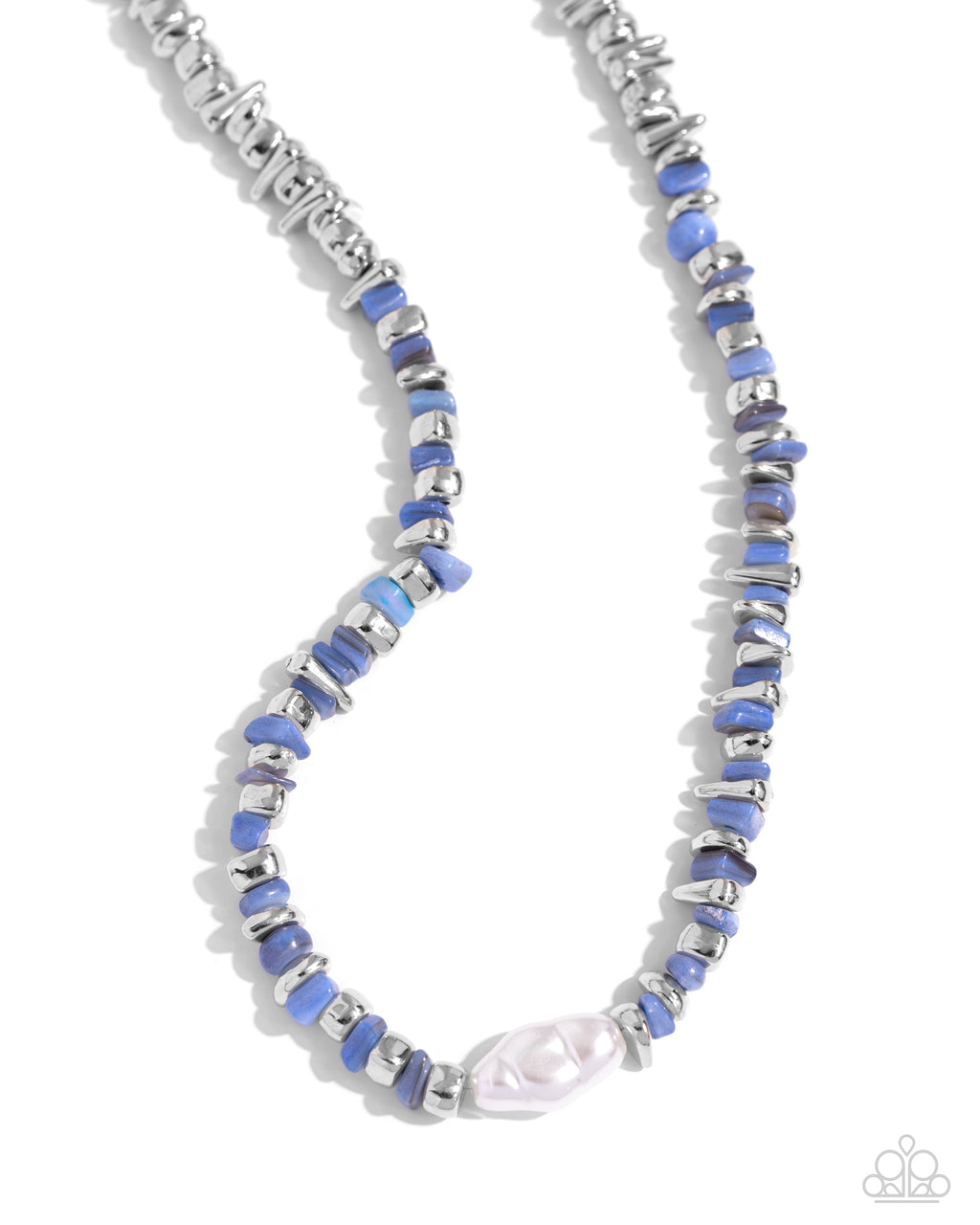 Seasonal Socialite (Blue necklace)