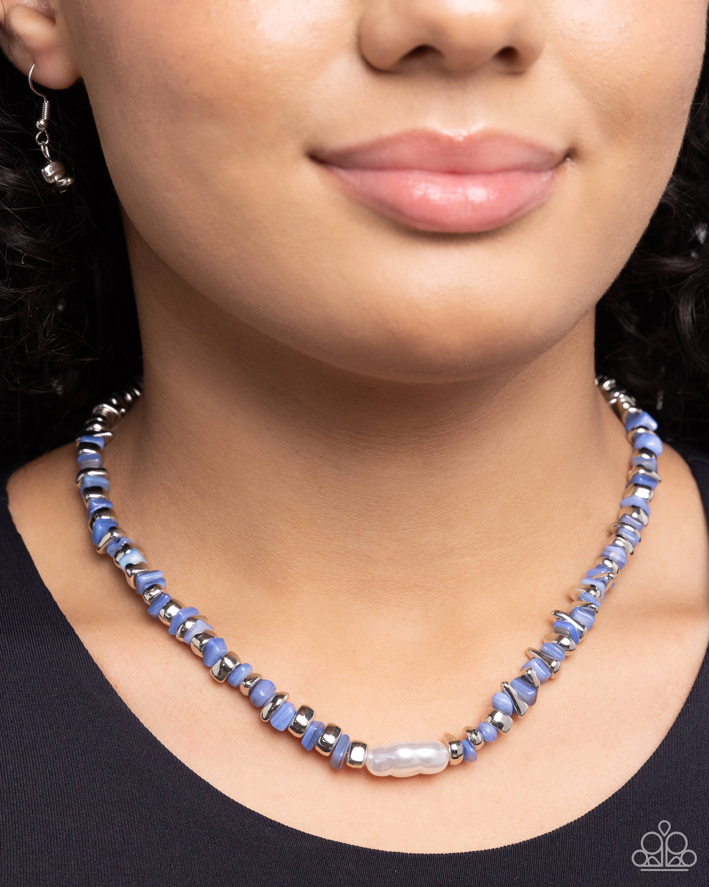 Seasonal Socialite (Blue necklace)