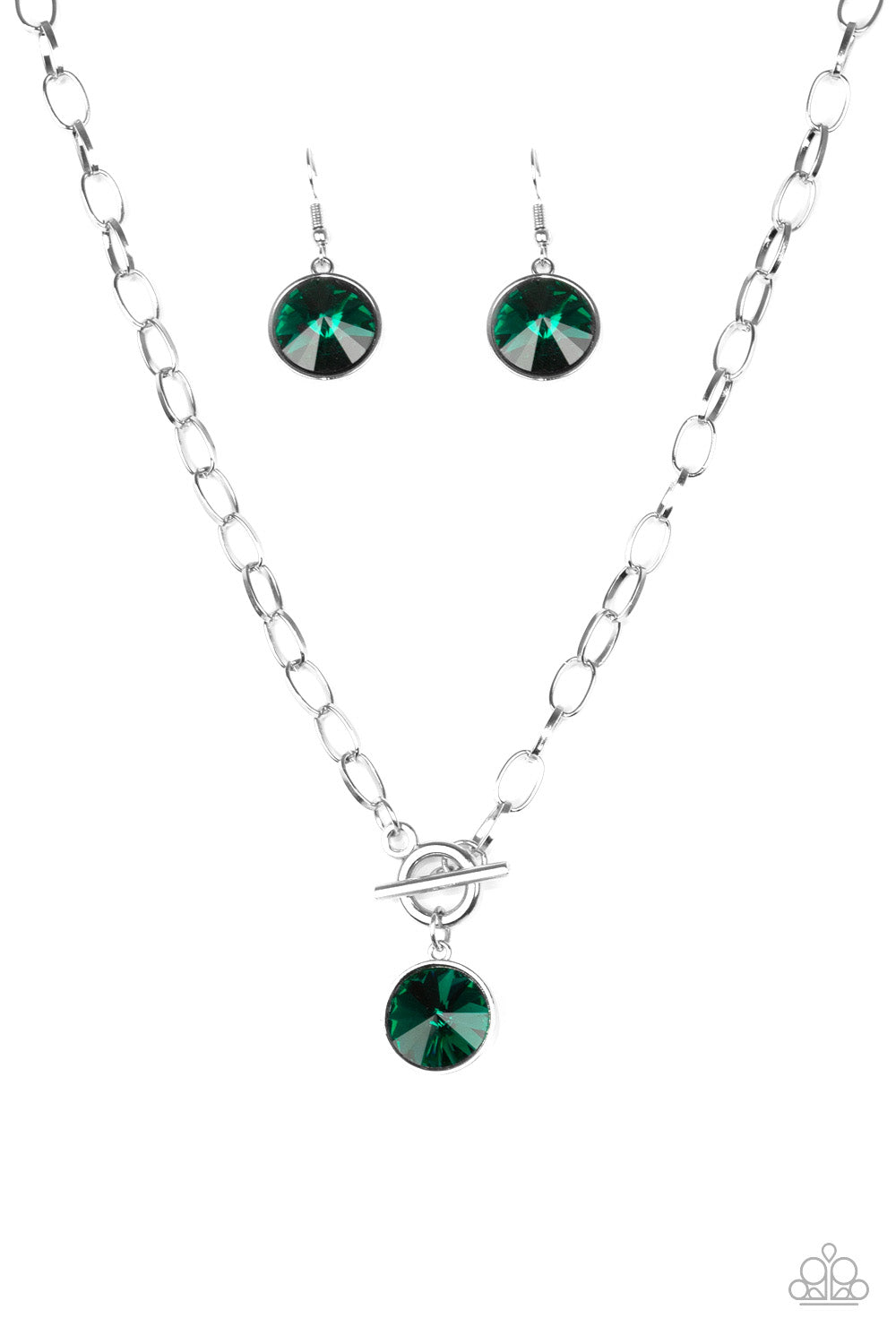 She Sparkles On (Green necklace)