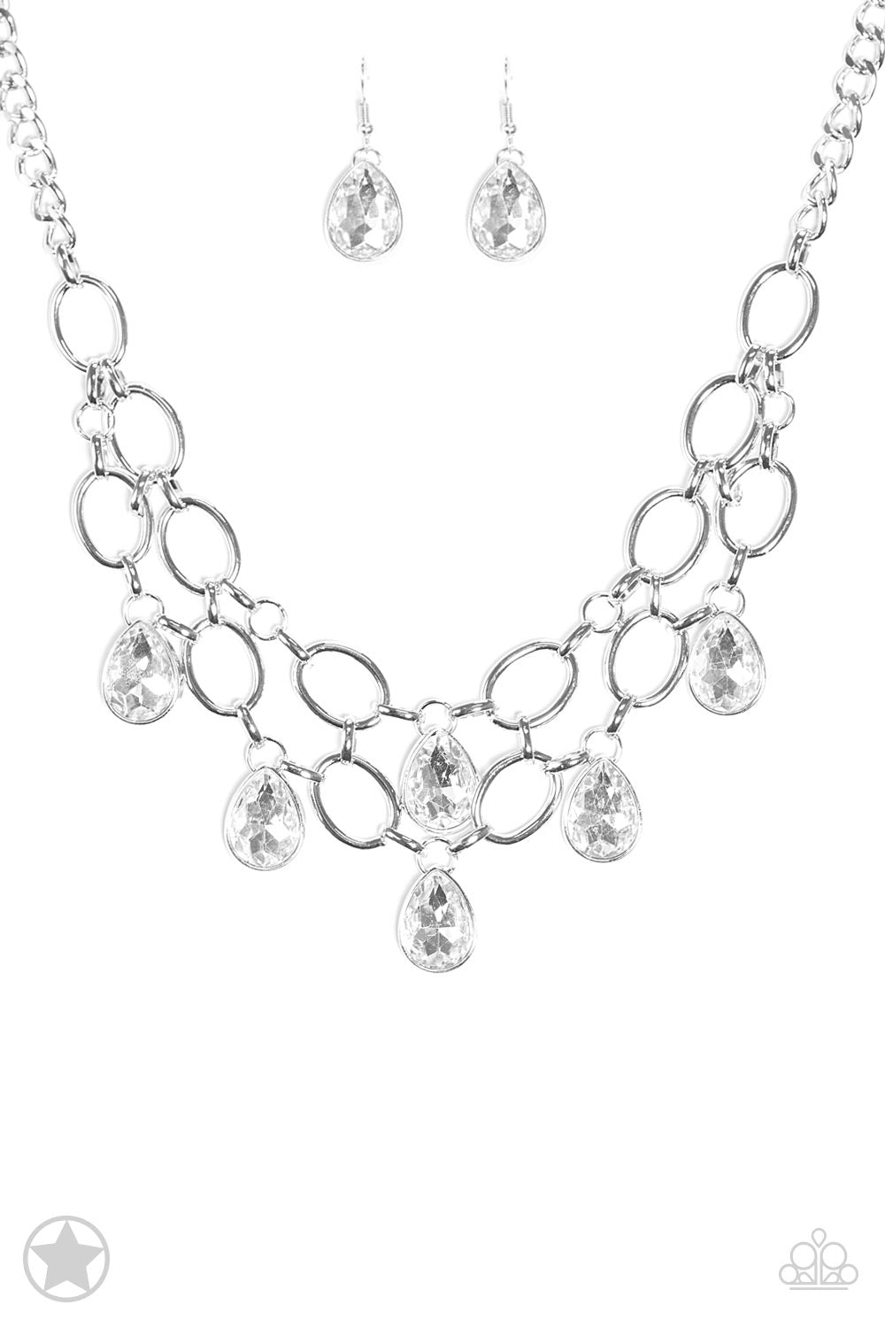 Show-Stopping Shimmer (White necklace)