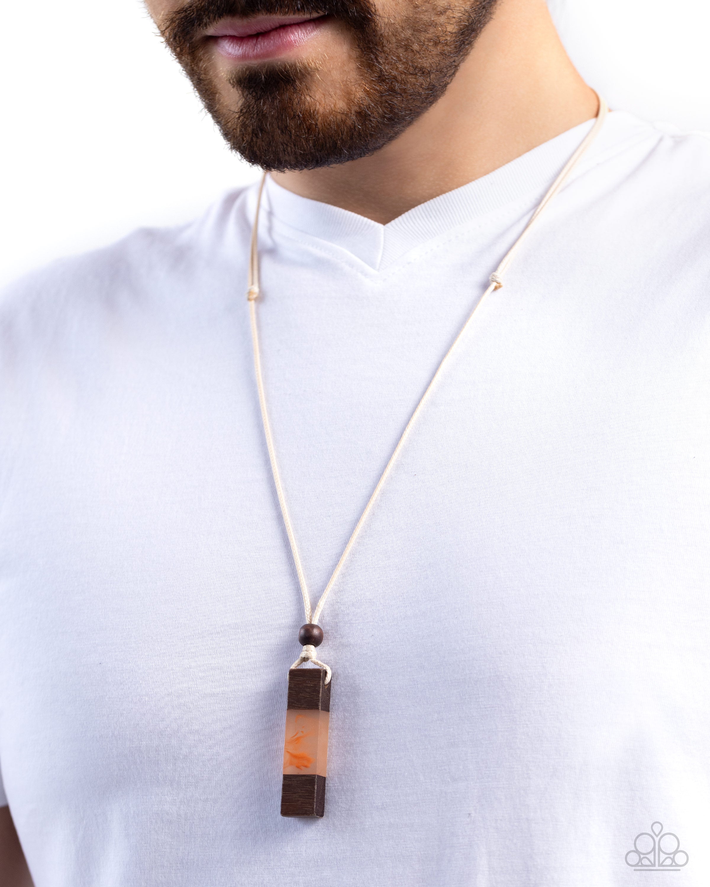 Timber Totem (Men's orange necklace)