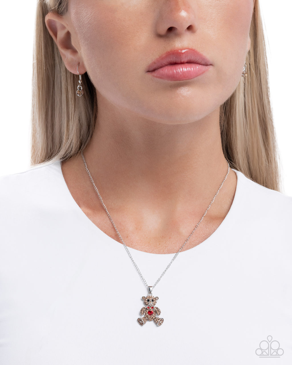 Twinkling Teddy (Multi-colored necklace)