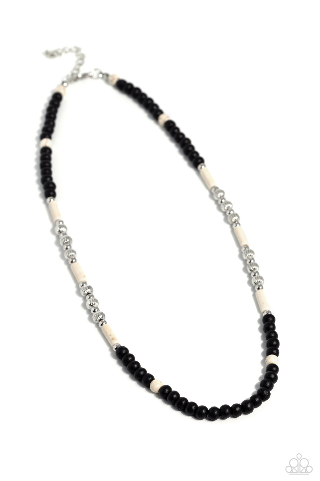Volcanic Valiance (Men's white necklace)