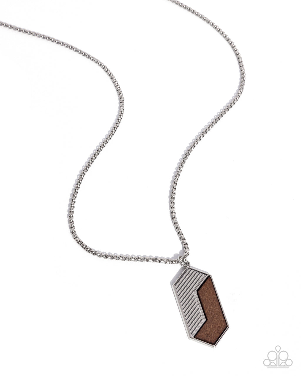 WOODWORK Study (Men's silver necklace)