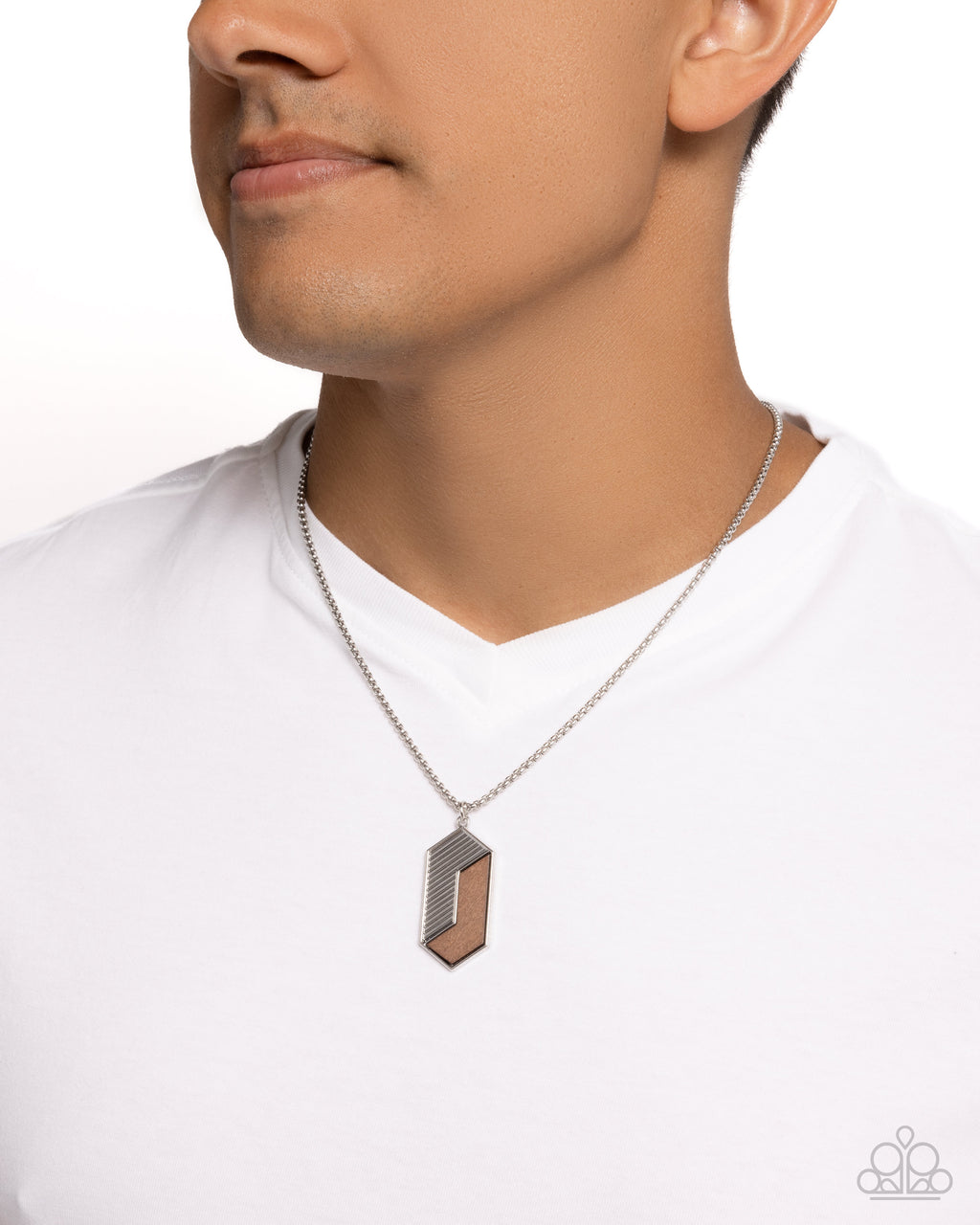 WOODWORK Study (Men's silver necklace)