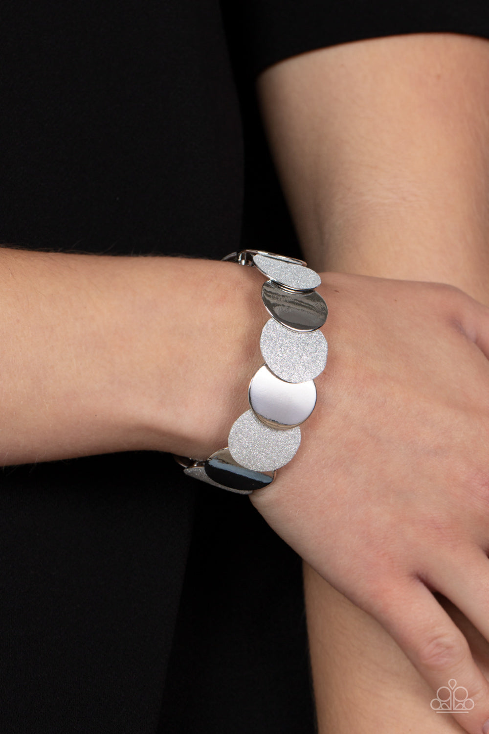 Demurely Disco (Silver bracelet)