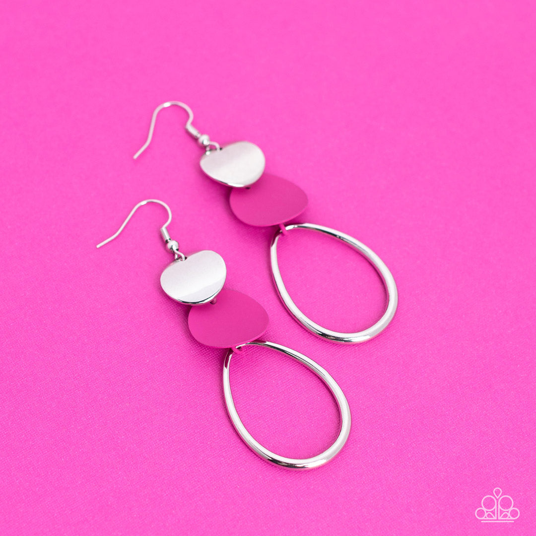 Retro Reception (Pink earrings)