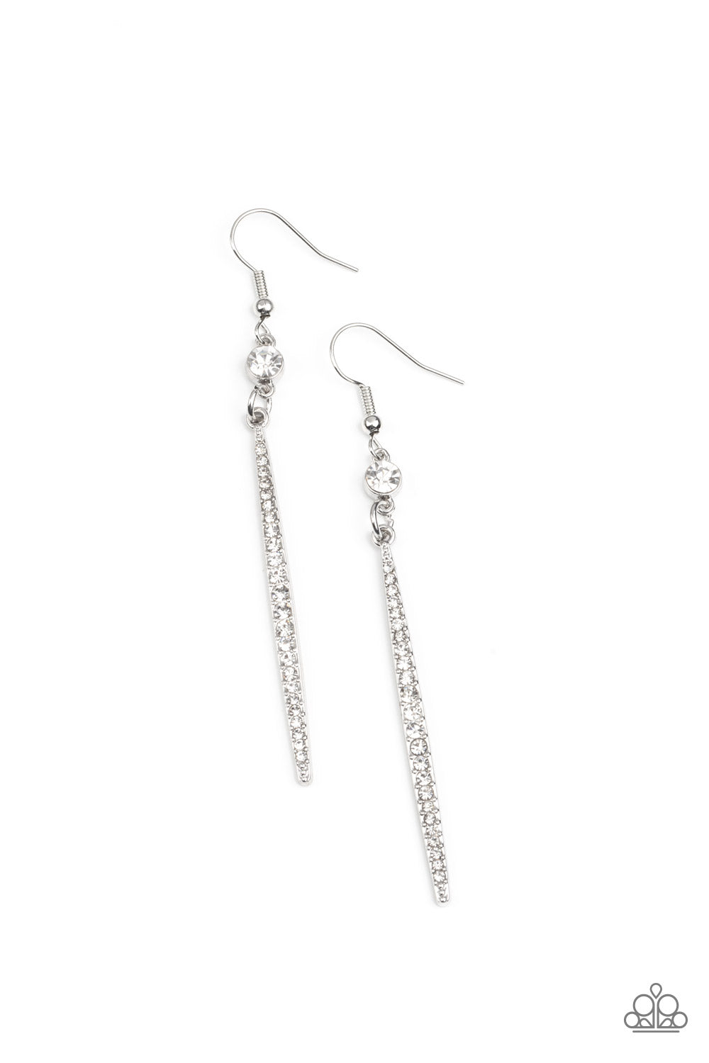 Skyscraping Shimmer (White earrings)
