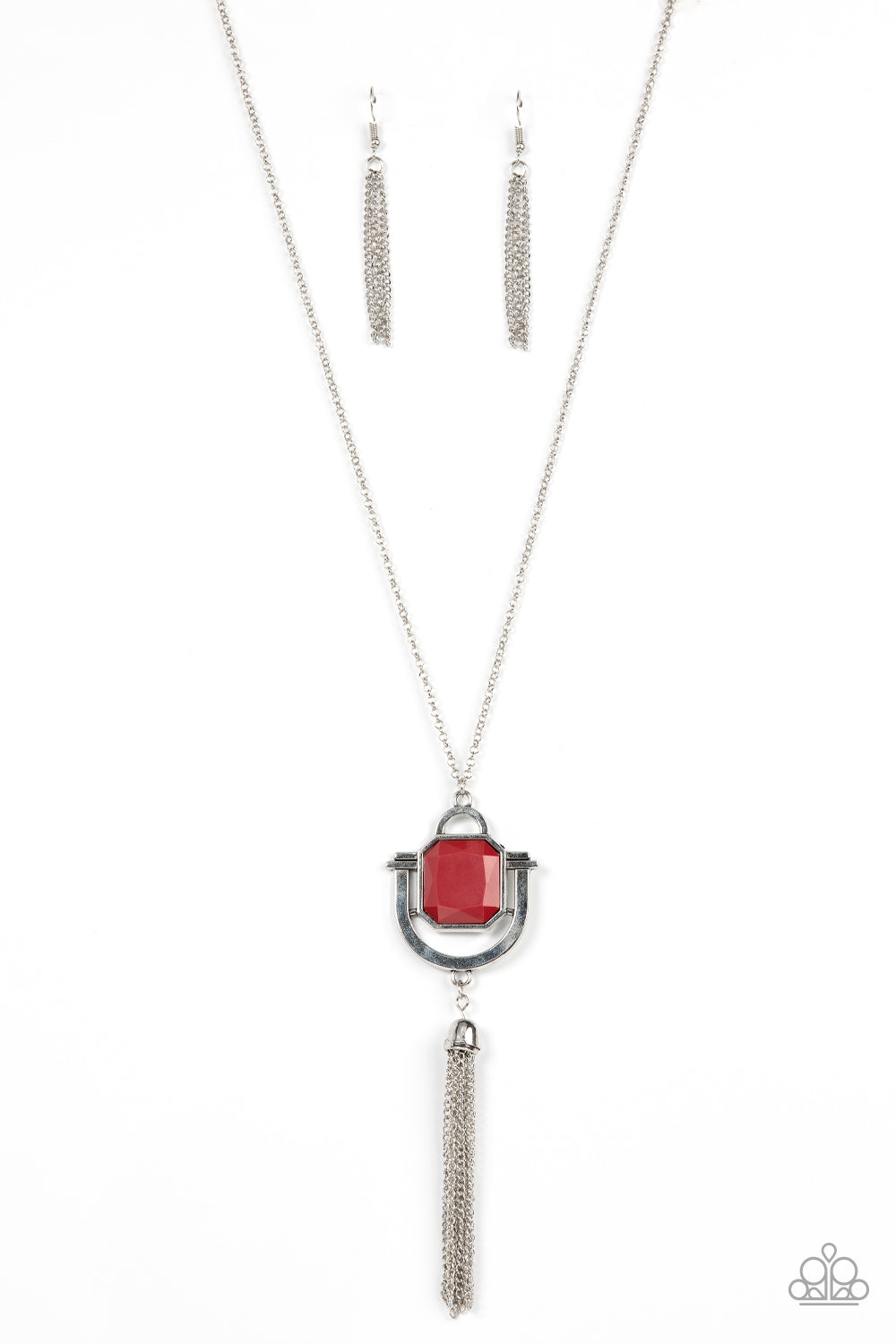 Funky Fringe (Red necklace)