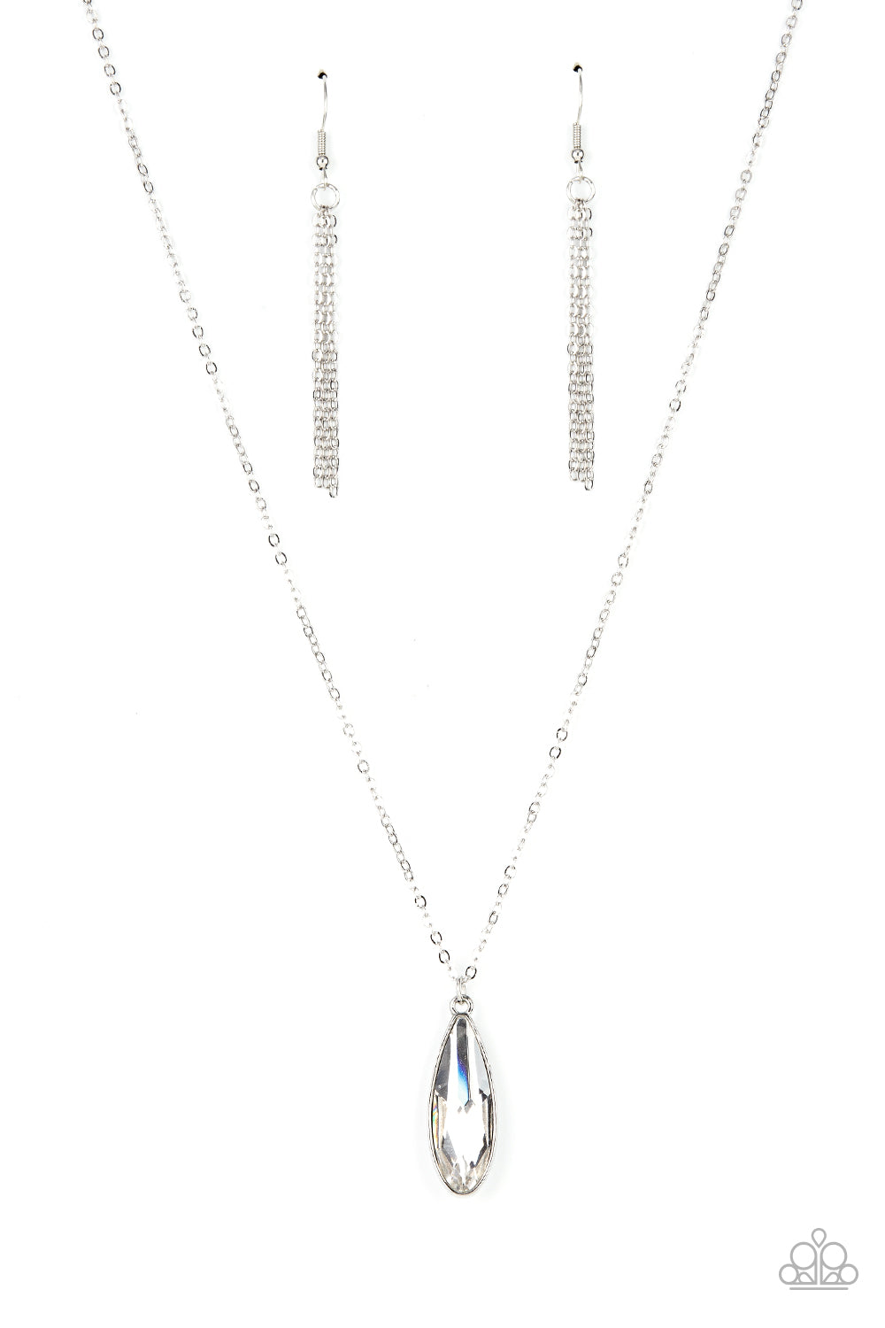 Prismatically Polished (White necklace)